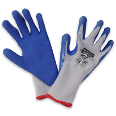 Honeywell Safety Products Work Glove NorthFlex Duro Task™ NF14 Size 9 Cotton / Polyester / Rubber Gray / Blue Wrist Length Knit Cuff - M-1100285-1324 - Bag of 12