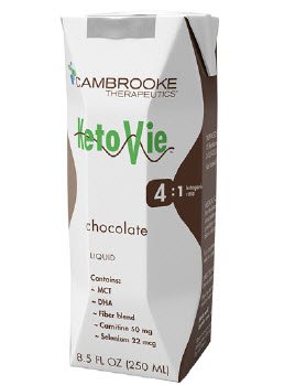 Cambrooke Therapeutics Ketogenic Oral Supplement KetoVie® 4:1 Chocolate Flavor 8.5 oz. Carton Ready to Use
