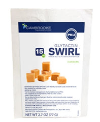 Cambrooke Therapeutics PKU Oral Supplement Glytactin SWIRL Caramel Flavor 2.7 oz. Individual Packet Powder