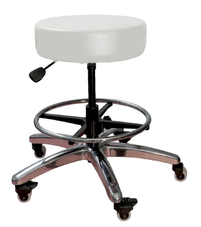 Brandt Industries STOOL, EXAM PNEU HEIGHT ADJ 5CASTERS DOVE GRY 16" 400LB CAP