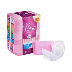 Kimberly Clark Bladder Control Pad Poise® 12.20 Inch Length Moderate Absorbency Absorb-Loc® Core One Size Fits Most Adult Female Disposable - M-1100865-2462 - Pack of 54