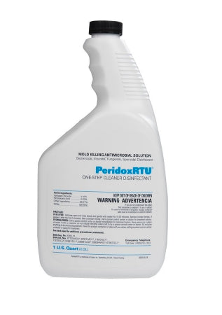 Fisher Scientific Contec™ PeridoxRTU™ Surface Disinfectant Cleaner Peroxide Based Liquid 32 oz. Bottle Vinegar Scent NonSterile - M-1100892-4452 - Case of 6