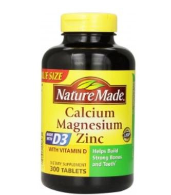 Pharmavite Joint Health Supplement Nature Made® Vitamin D / Calcium / Magnesium / Zinc 200 IU - 333 mg - 133 mg - 5 mg Strength Tablet 300 per Bottle
