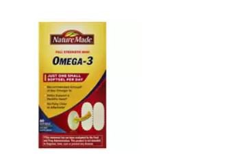 Pharmavite Omega 3 Supplement Nature Made® Fish Oil 1000 mg Strength Softgel 60 per Bottle