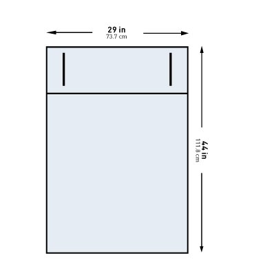 Obstetrics / Gynecology Drape McKesson Under Buttocks Drape 29 W X 44 L Inch Sterile