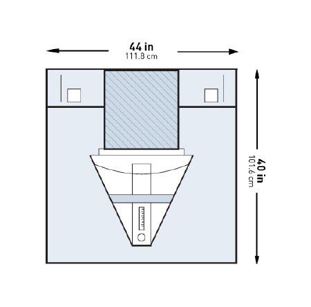 Obstetrics / Gynecology Drape McKesson Under Buttocks Drape 44 W X 40 L Inch Sterile