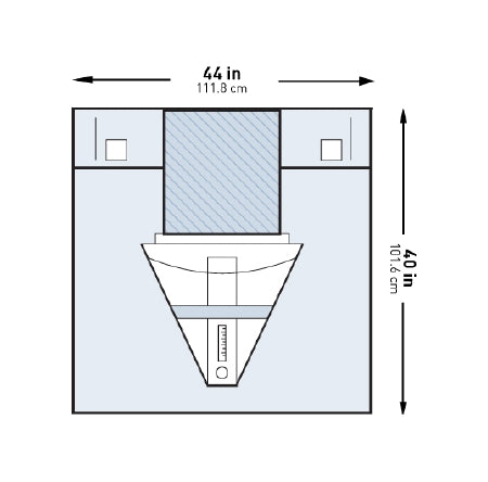 Obstetrics / Gynecology Drape McKesson Under Buttocks Drape 44 W X 40 L Inch Sterile