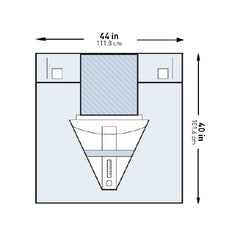 Obstetrics / Gynecology Drape McKesson Under Buttocks Drape 44 W X 40 L Inch Sterile