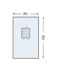 Abdominal Drape McKesson Pediatric Laparotomy Drape 76 W X 124 L Inch Sterile