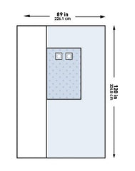 Cardiovascular Drape McKesson Femoral Angiography Drape 89 W X 120 L Inch Sterile