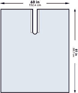 General Purpose Drape McKesson Impervious U-Drape 60 W X 81 L Inch Sterile