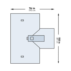 Orthopedic Drape McKesson Hand Drape 76 W X 150 L Inch Sterile