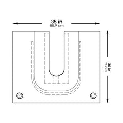 Orthopedic Drape McKesson U-Drape with Pouch 35 W X 30 L Inch Sterile