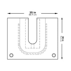Orthopedic Drape McKesson U-Drape with Pouch 35 W X 30 L Inch Sterile