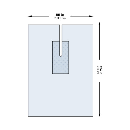 Orthopedic Drape McKesson U-Drape with Split 80 W X 124 L Inch Sterile