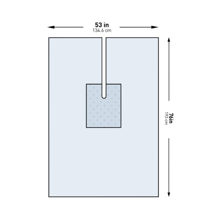 Orthopedic Drape McKesson U-Drape with Split 53 W X 76 L Inch Sterile