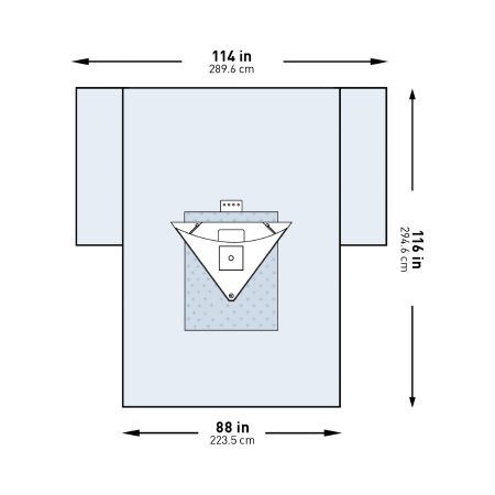 Orthopedic Drape McKesson Heavy-Duty Knee Arthroscopy Drape 114 W X 88 W X 116 L Inch Sterile