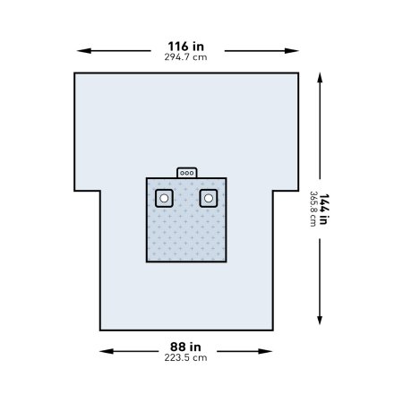 Orthopedic Drape McKesson Bilateral Limb Drape 116 W X 88 W X 114 L Inch Sterile