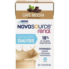 Nestle Healthcare Nutrition Oral Supplement / Tube Feeding Formula Novasource® Renal Mocha Flavor Ready to Use 8 oz. Carton