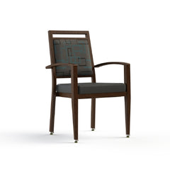 ComforTEK Seating Inc CHAIR, DINNING CONTESSA 300 ARMED SPA/GRAPHITE 38"