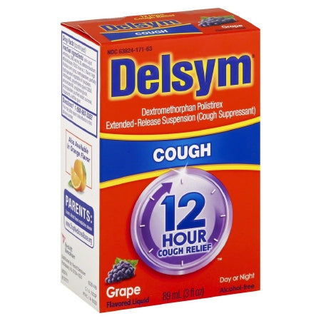 Reckitt Benckiser Cold and Cough Relief Delsym® 30 mg / 5 mL Strength Liquid 3 oz.