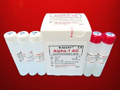 Kamiya Biomedical Company Reagent Kit K-ASSAY® Immunodiagnostic / Specific Protein Test Alpha1-Acid Glycoprotein For Automated Clinical Chemistry Analyzers 280 Tests R1 Buffer: 3 X 20 mL, R2 Antibody: 2 X 7 mL