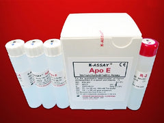 Kamiya Biomedical Company Reagent Kit K-ASSAY® Cardiac / Specific Protein Test Apolipoprotein E (APO E) For Automated Clinical Chemistry Analyzers 200 Tests R1 Buffer: 3 X 10 mL, R2 Antibody: 1 X 20 mL