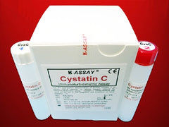 Kamiya Biomedical Company Reagent Kit K-ASSAY® Renal / Specific Protein Test Cystatin C For Two-Reagent Automated Analyzers that use Multi-Point Calibration Method 200 Tests R1 Buffer: 2 X 10 mL, R2 Antibody: 2 X 10 mL