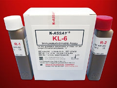 Kamiya Biomedical Company Reagent Kit K-ASSAY® Immunoturbidimetric Assay Krebs Von Den Lungen-6 (KL-6) For Automated Chemistry Analyzers 100 Tests R1 Buffer: 1 X 15 mL, R2 Antibody: 1 X 5 mL