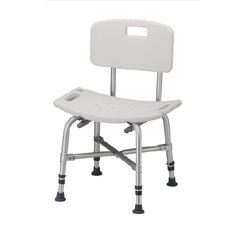 Nova Ortho-Med Bath Bench Nova Fixed Handle Aluminum Frame With Backrest 20 Inch Seat Width