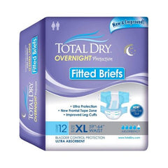 Secure Personal Care Products Unisex Adult Incontinence Brief Total Dry™ X-Large Disposable Heavy Absorbency - M-1102674-4166 - Case of 48