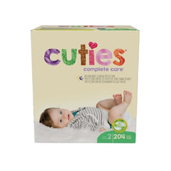 First Quality Unisex Baby Diaper Cuties® Complete Care Size 2 Disposable Heavy Absorbency - M-1102737-3050 - Case of 204
