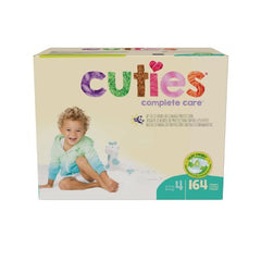 First Quality Unisex Baby Diaper Cuties® Complete Care Size 4 Disposable Heavy Absorbency - M-1102739-1370 - Case of 164