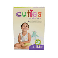 First Quality Unisex Baby Diaper Cuties® Complete Care Size 5 Disposable Heavy Absorbency - M-1102740-4242 - Case of 152