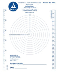 Dynarex MEASURING GUIDE, WOUND BULLSEYE (250/PK 5PK/CS)