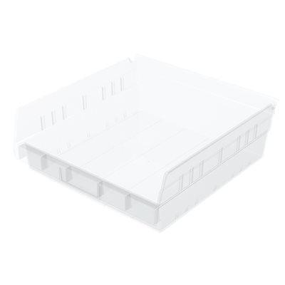Akro-Mils Shelf Bin Clear Plastic 4 X 11-1/8 X 11-5/8 Inch - M-1102943-3904 - CT/12