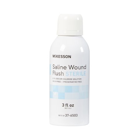 Saline Wound Flush McKesson 3 oz. Spray Can Sterile USP Normal Saline (Sterile 0.9% Sodium Chloride)