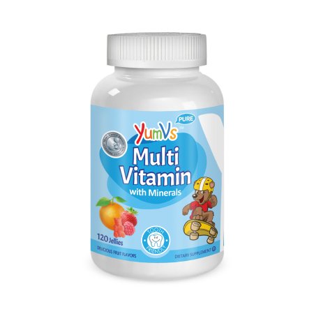 Multivitamin Supplement with Minerals YumV's™ Gummy 120 per Bottle Assorted Fruit Flavors