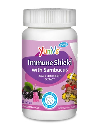 Sambucus Immune YumV's™ Black Elderberry Extract / Sambucus Gummy 60 per Bottle Rasberry Flavor