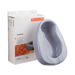 Contoured Bedpan McKesson Gray 84 oz. / 2484 mL