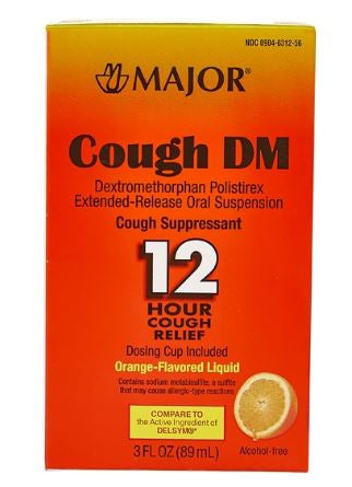 Major Pharmaceuticals Cold and Cough Relief Major® 30 mg / 5 mL Strength Liquid 3 oz.