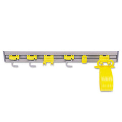Rubbermaid® Commercial Closet Organizer/Tool Holder, 34w x 3.25d x 4.25h, Gray