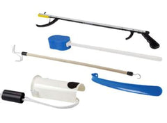 Fabrication Enterprises ADL Hip / Knee Equipment Kit FabLife™ Reacher - 26 Inch Length / Shoehorn - 18 Inch Length / Dressing Stick - 24 Inch Length