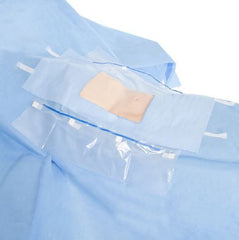 O&M Halyard Inc DRAPE, LAPAROTOMY W/POUCH TUBEHLDR N/S 100"X76"X124" (18/CS