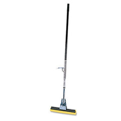 Rubbermaid® Commercial Steel Roller Sponge Mop, Bronze Handle w/12" Wide Yellow Sponge