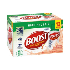 Nestle Healthcare Nutrition Oral Supplement Boost® High Protein Creamy Strawberry Flavor Ready to Use 8 oz. Bottle