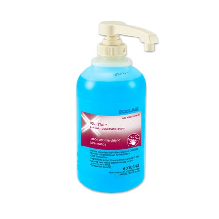 Ecolab Antimicrobial Soap Equi-Stat™ Liquid 18.2 oz. Pump Bottle Floral Scent