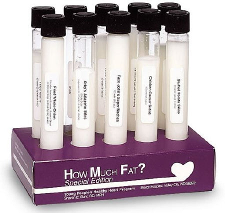 Nasco TEST TUBE DISPLAY, MEASURES FAT IN GRAMS