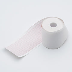 Precision Charts ECG Recording Paper Thermal Paper 50 mm X 100 Inch Z-Fold Red Grid