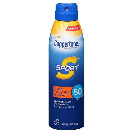 Bayer Sunscreen Coppertone® Sport® SPF 50 Can Spray 5.5 oz.